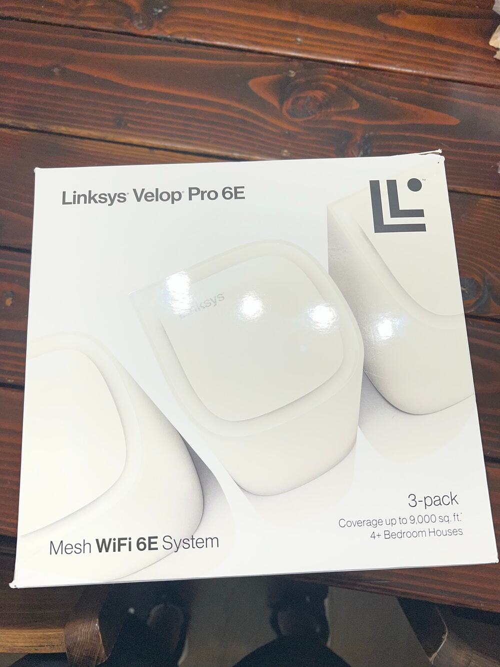 Linksys Velop Pro 6E MX6203 AXE5400 Tri-Band Mesh WiFi 6E System 3-Pack